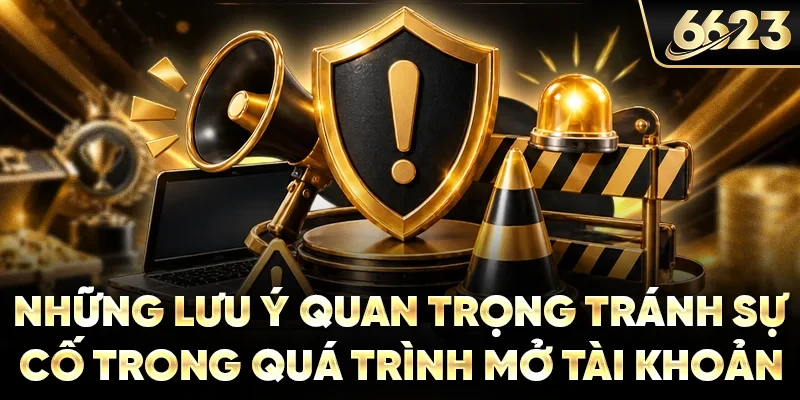 Những lưu ý quan trọng tránh sự cố trong quá trình mở tài khoản