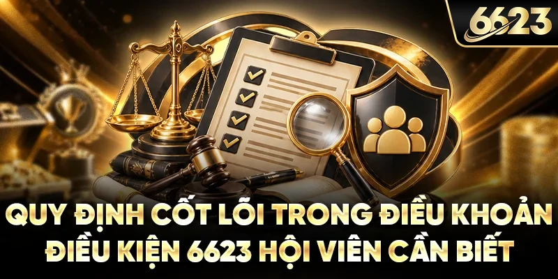 Quy định cốt lõi trong điều khoản điều kiện 6623 hội viên cần biết